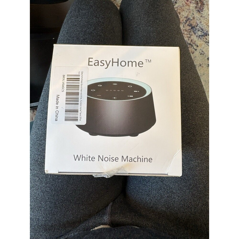 NEW (Open Box) EasyHome White Noise Machine- Black